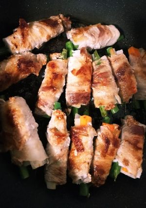 下茹で不要！肉巻きで食感がおいしい♥-レシピのメイン写真