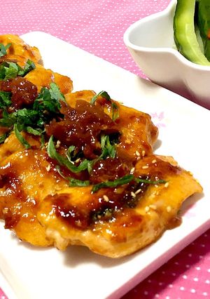 夏にぴったり♡鶏胸肉の梅ソース焼き-レシピのメイン写真