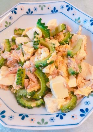 ツナ缶と豆腐で 簡単！ゴーヤチャンプル-レシピのメイン写真