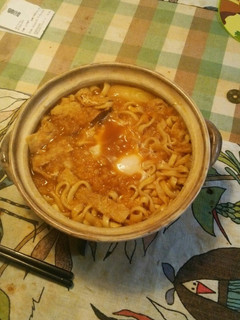 即席めんで簡単美味しい味噌煮込みうどん♪-レシピのメイン写真