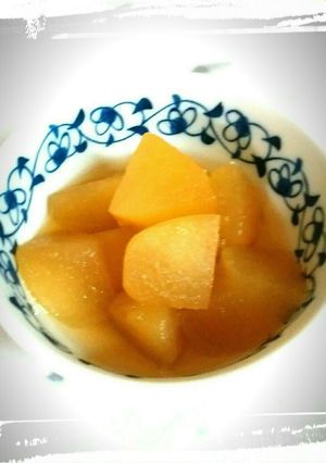 りんごのコンポート（鍋で）-レシピのメイン写真