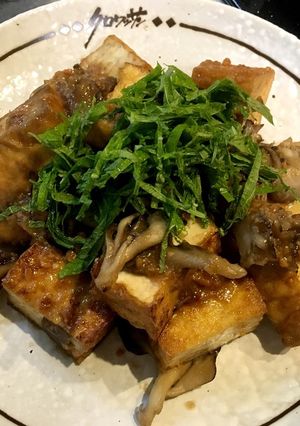 厚揚げと舞茸の味噌ダレ炒め-レシピのメイン写真
