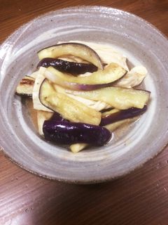 湯葉とナスの和え物-レシピのメイン写真