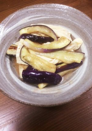 湯葉とナスの和え物-レシピのメイン写真