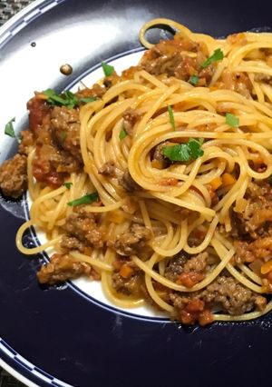 牛肉のラグーソーススパゲッティ-レシピのメイン写真