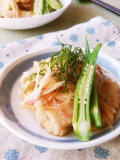 オイスターdeむね肉とみょうがの南蛮漬け-レシピのメイン写真