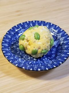 枝豆入り炒り卵ボール-レシピのメイン写真
