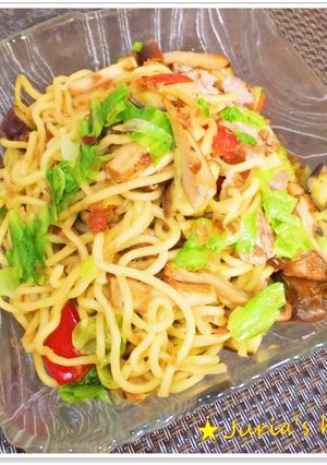 夏★食欲Up❣さっぱり梅塩焼きそば-レシピのメイン写真