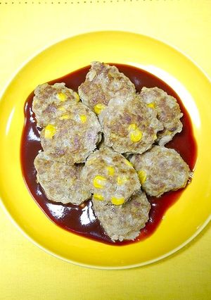 簡単！とうもろこしハンバーグ-レシピのメイン写真