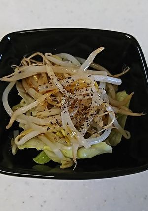 【オイスターソースでもやしサラダ】-レシピのメイン写真