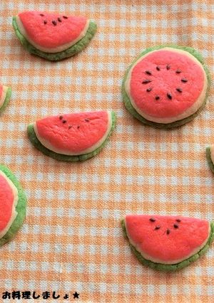 簡単★スイカのデコクッキー-レシピのメイン写真