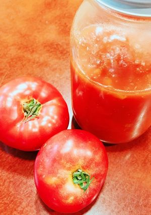 生トマトで作る♫自家製トマトピューレ-レシピのメイン写真
