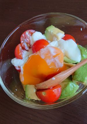 アボトマトの温たまのっけ♪-レシピのメイン写真