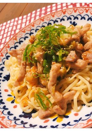 ピリ辛ねぎ豚のまぜそば-レシピのメイン写真