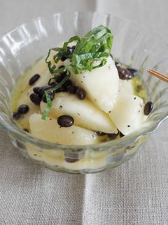 桃と黒豆のスイートマリネ-レシピのメイン写真