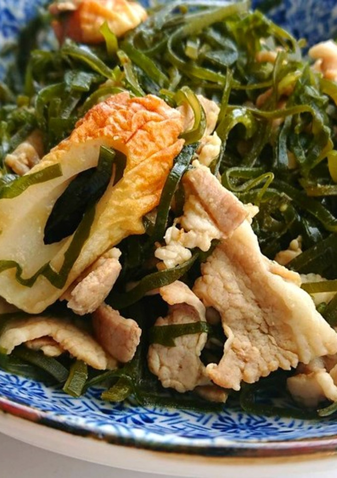 切り昆布と豚肉のオイスター炒め-レシピのメイン写真