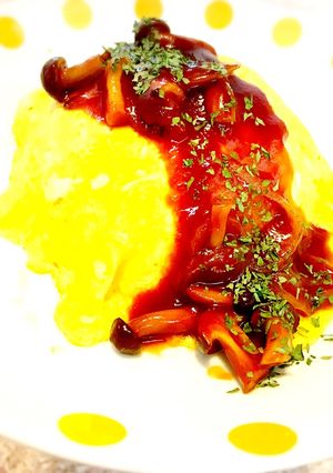 ライスは炊飯器で♪簡単デミのオムライス♡-レシピのメイン写真