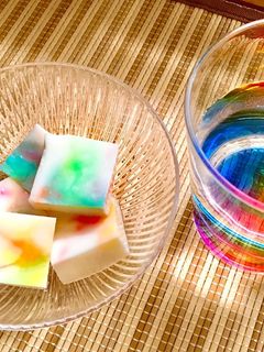 夏のデザート☆カラフル牛乳寒天-レシピのメイン写真
