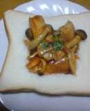 若鶏とシメジのキャンベルトマトスープ煮