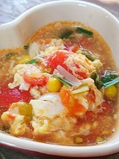 トマト大量消費☆あちち夏スープ(≧▽≦)-レシピのメイン写真