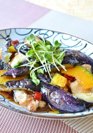 やわらか鶏胸肉と茄子の南蛮漬け♪-レシピのメイン写真