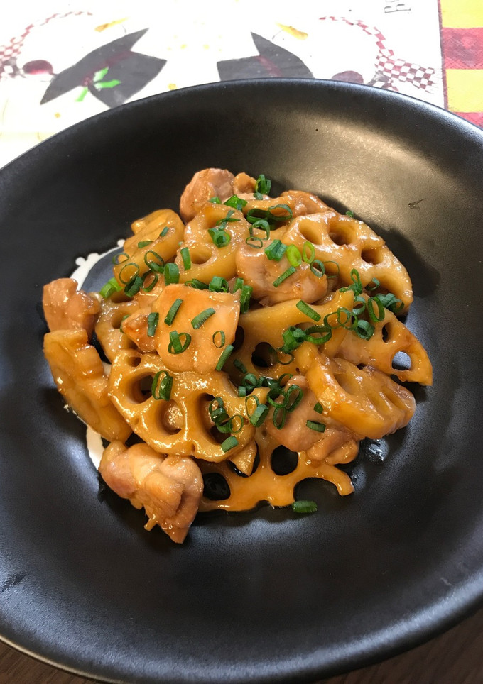 鶏もも肉とれんこんの照り焼き-レシピのメイン写真