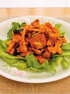 豚肉と南瓜の豆板醤炒め(透析食)-レシピのメイン写真