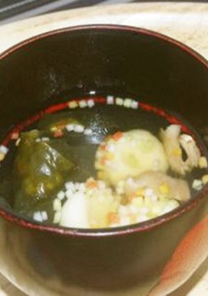 すましたシイタケ～白玉豆腐だんご入り～-レシピのメイン写真
