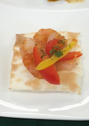 海老マヨカナッペ（透析食）-レシピのメイン写真