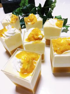 ひんやりデザート♥️マンゴー尽くし❗-レシピのメイン写真