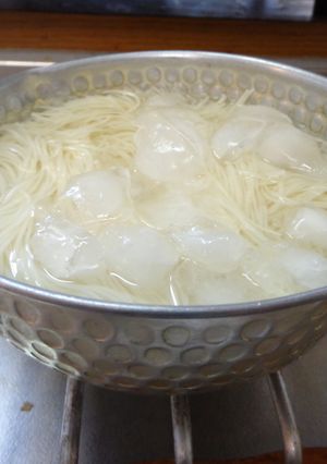 最速の氷水の素麺-レシピのメイン写真