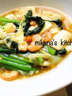 小松菜と豆腐の中華煮♪♪-レシピのメイン写真