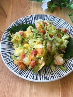 ゴーヤとベーコンのかき揚げ-レシピのメイン写真
