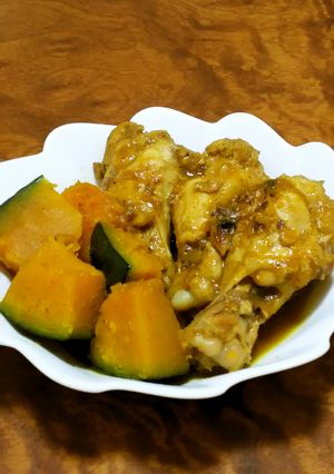 簡単！！手羽元とカボチャのカレー煮-レシピのメイン写真
