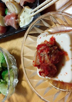 簡単おつまみ♡キムチ豆腐-レシピのメイン写真