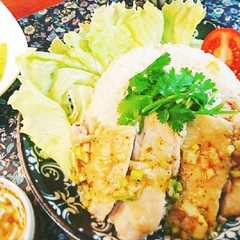 รูปของ 炊飯器で簡単カオマンガイ♪(海南鶏飯)