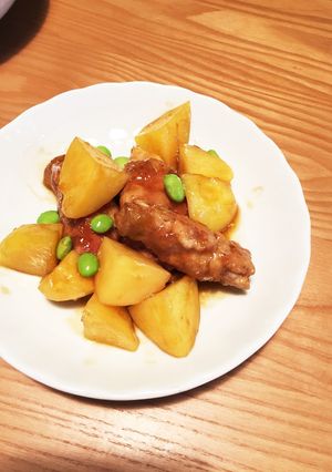 エリンギの肉巻きとジャガイモの甘酢和え-レシピのメイン写真