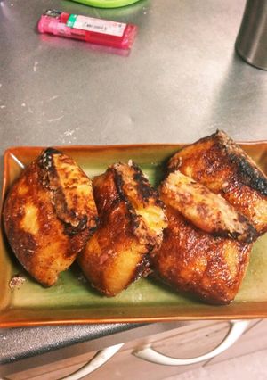 余ったポテサラで☆味付き油揚げ包焼き☆-レシピのメイン写真