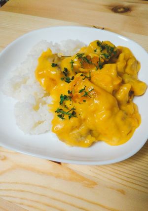 かぼちゃクリームシチューごはん！-レシピのメイン写真
