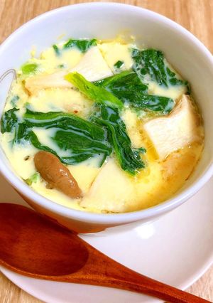 白だしで簡単！レンジで作る冷やし茶碗蒸し-レシピのメイン写真