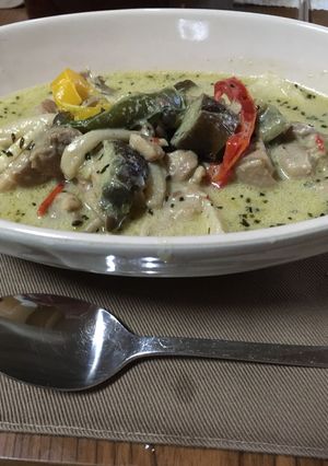 我が家の野菜いっぱいグリーンカレー-レシピのメイン写真