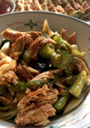 胡瓜と鶏肉のピリ辛味噌和え-レシピのメイン写真