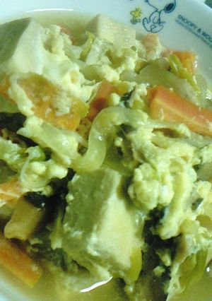 給食の味★高野豆腐の卵とじ-レシピのメイン写真
