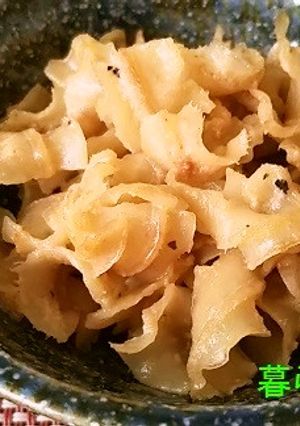 めんつゆバターで☆ホタテのミミのおつまみ-レシピのメイン写真