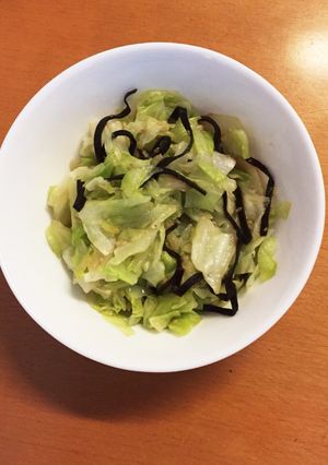 簡単！キャベツの塩昆布和え☆-レシピのメイン写真