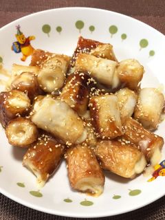 ちくわのチーズ照り焼き!(^^)!-レシピのメイン写真