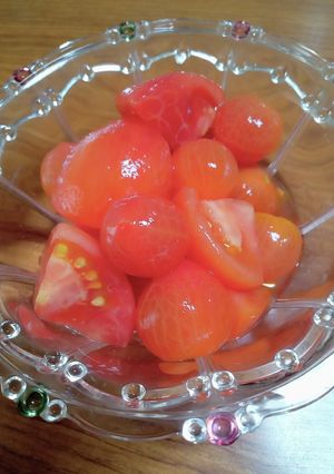 トマトの酢の物-レシピのメイン写真