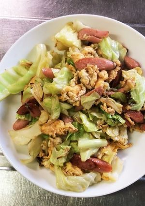 簡単！我が家のお袋の味！ウインナーソテー-レシピのメイン写真