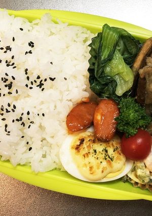 旦那弁当137♥ポークチャップ弁当！-レシピのメイン写真