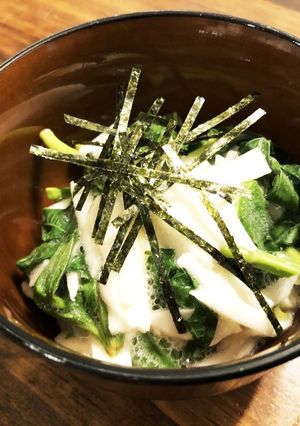 長芋とモロヘイヤの和え物-レシピのメイン写真
